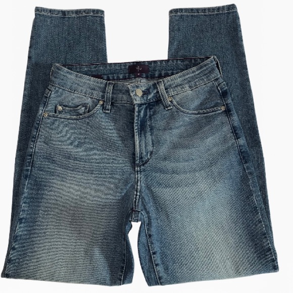 NYDJ High-Rise Straight Ankle Slim Liftxtuck Technology Women’s Jeans - Size: 6 - Picture 6 of 17